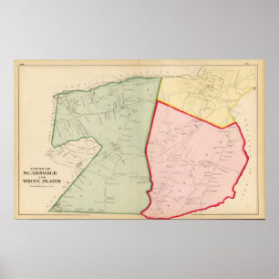 Scarsdale, vita slätter, New York Poster