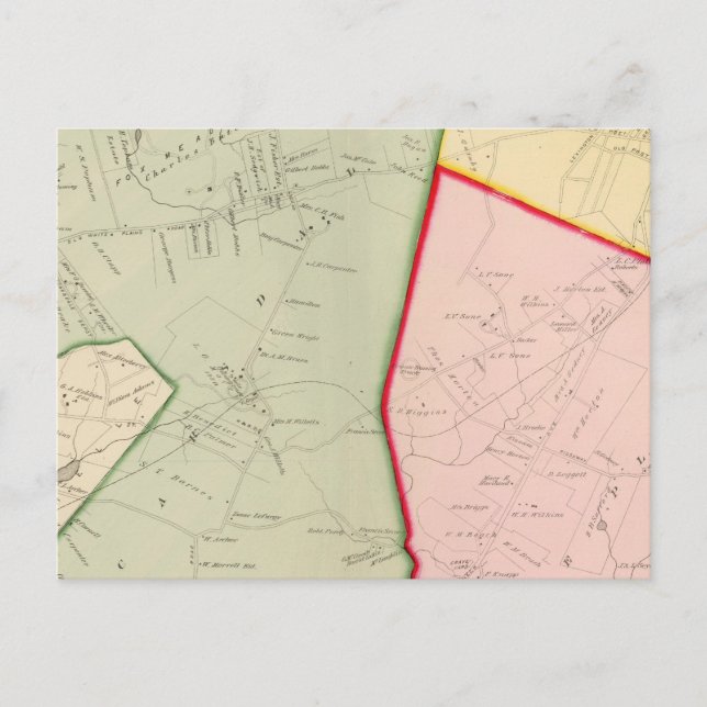 Scarsdale, vita slätter, New York Vykort (Framsida)