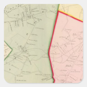 Scarsdale White Plains, New York Fyrkantigt Klistermärke