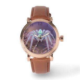 Scary 3D Fractal Art Spider Armbandsur