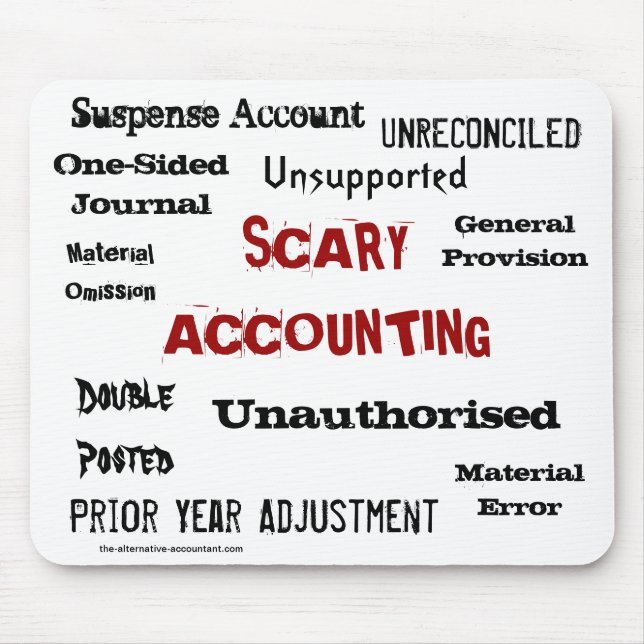 Scary Accounting Accountant Halloween Funny Musmatta (Framsidan)