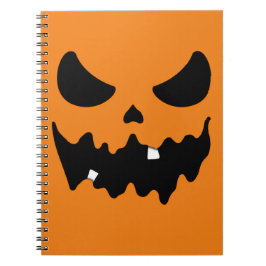 Scary Ansikte Anteckningsbok