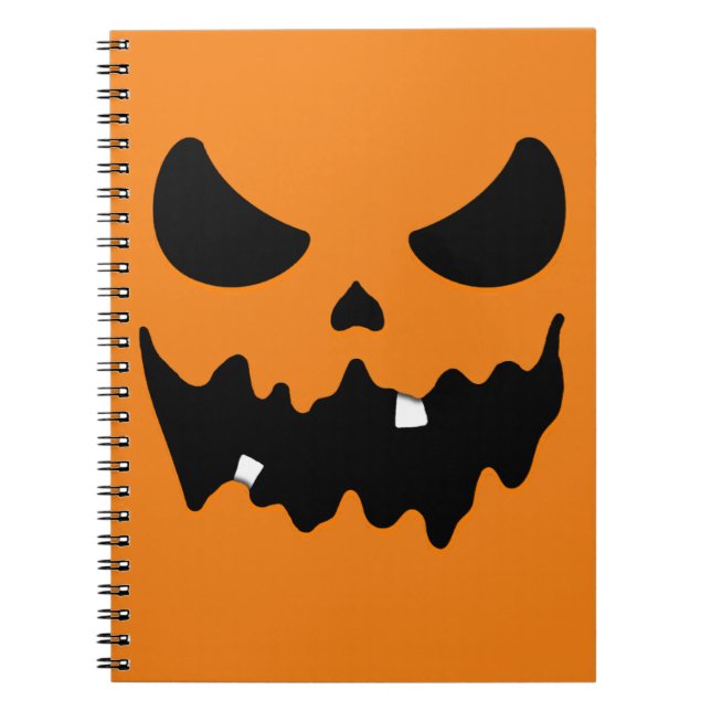 Scary Ansikte Anteckningsbok (Framsidan)