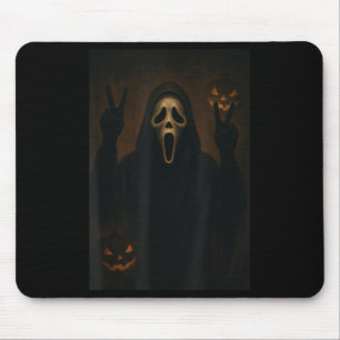 Scary Ansikte Ghost med Heart Händer Creepy Hallow Musmatta