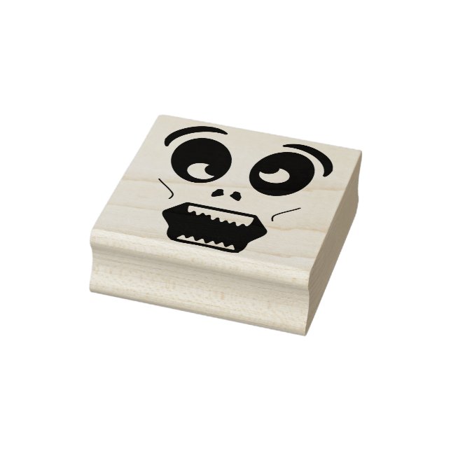 Scary ansikte illustration art frimärke stämpel (Stämpel)