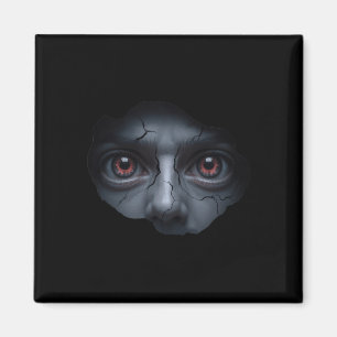 Scary Ansikte Peeking - Lustigt Stomach Illusion H Magnet