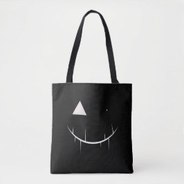 Scary Ansikte Tote Bag (svart) Tygkasse