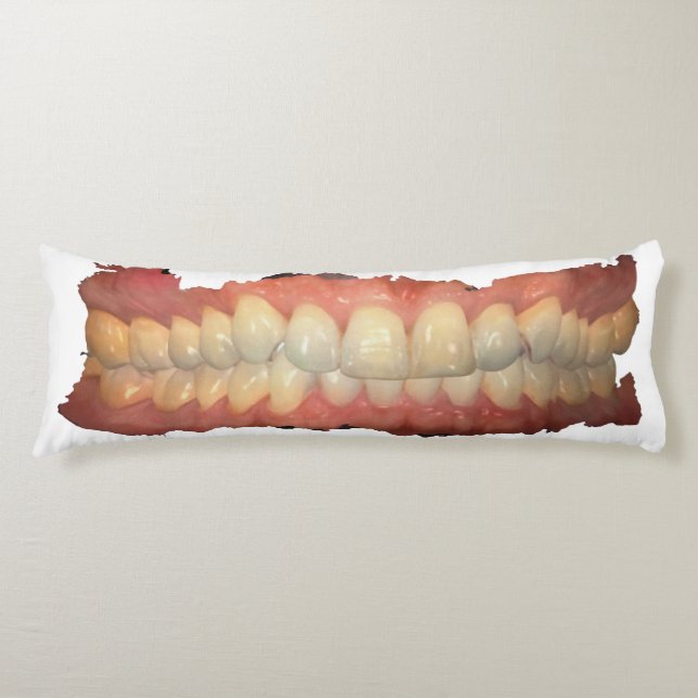 Scary Ass Teeth Body Pillow Kroppskudde (Framsidan)