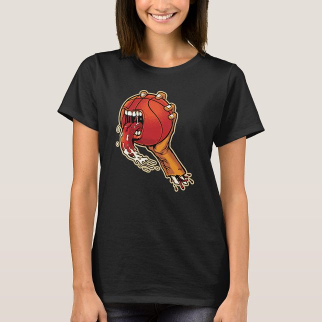 Scary Basketball T Shirt (Framsida)