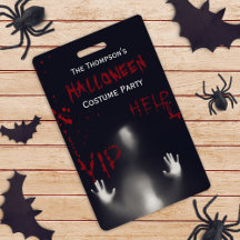 Scary Bloody Halloween Costume Party Black VIP