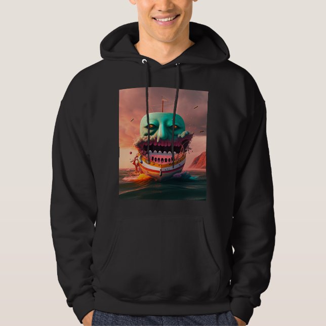 Scary boat hoodie (Framsida)