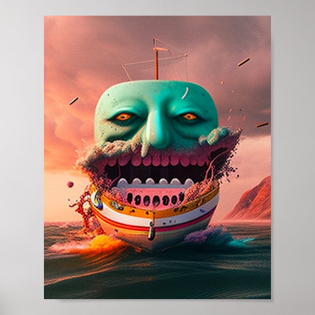Scary Boat Poster (Framsidan)