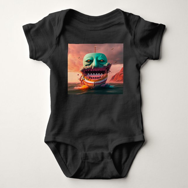 Scary boat t shirt (Framsida)