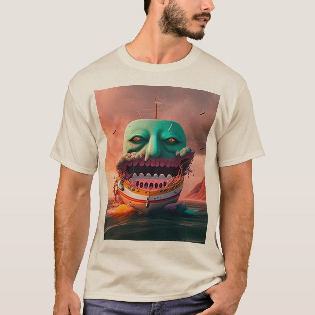 Scary boat t shirt (Framsida)