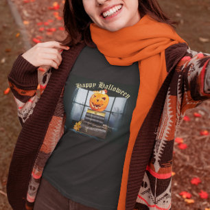 Scary Bokar för Halloween T Shirt