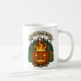 Scary Bra Brew Pumpkin Mugg Halloween Design Desig