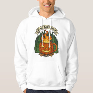 Scary Bra Brew Pumpkin Mugg Halloween Design Desig Hoodie