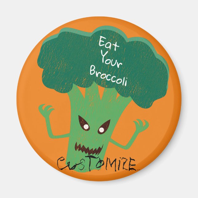 Scary Broccoli Thunder_Cove Magnet (Framsidan)