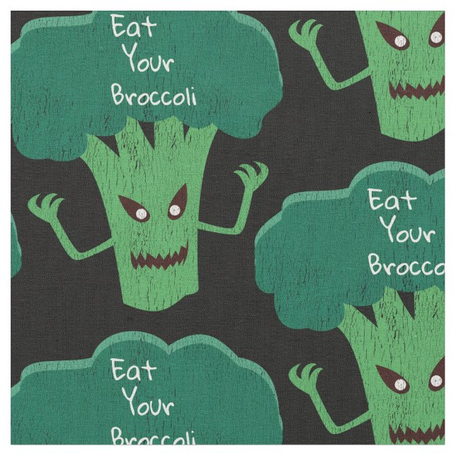 Scary Broccoli Thunder_Cove Tyg (Närbild)