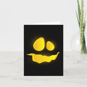 Scary Bumkin Smile Halloween Season Kort
