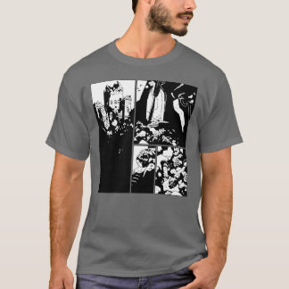 Scary Castles i Tecknad Bok Panels T Shirt