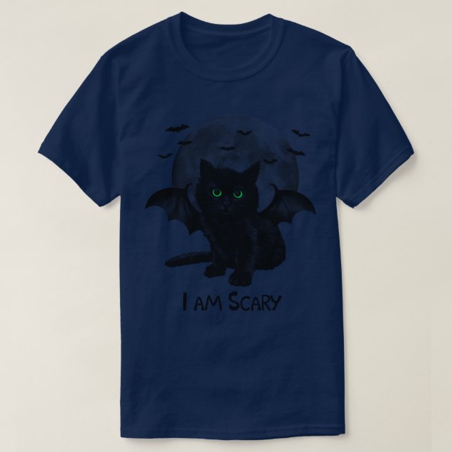 Scary Cat T Shirt (Design framsida)