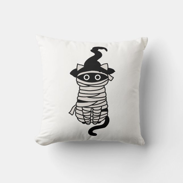 Scary cat wrapped kudde (Framsida)