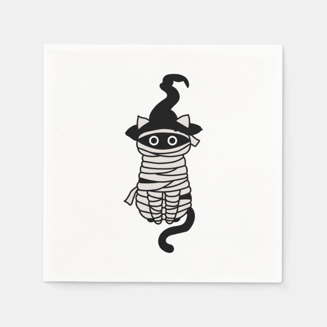 Scary cat wrapped pappersservett (Framsidan)