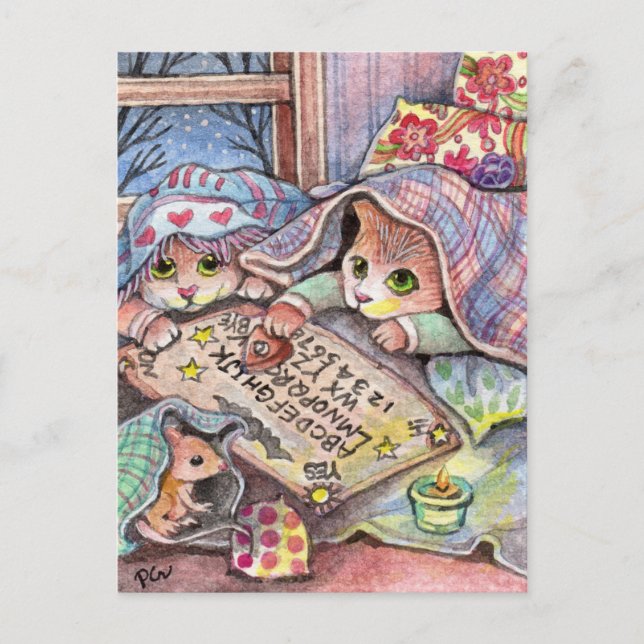 Scary Cats Vykort (Framsida)