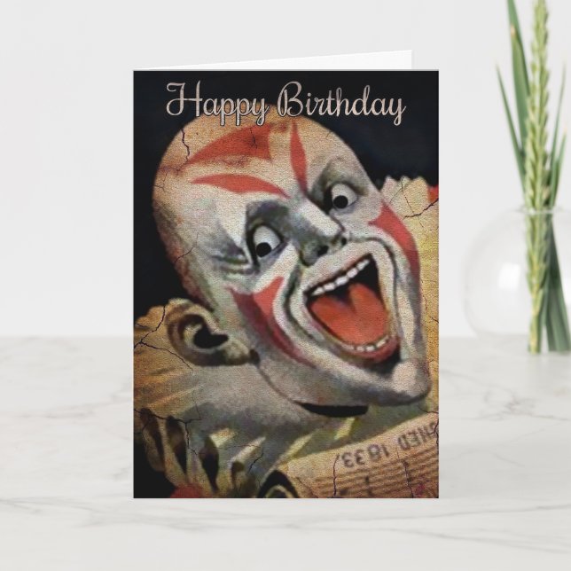 Scary Clothday Card Helgkort (Framsida)