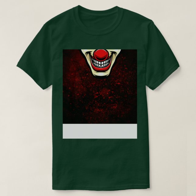 Scary Clown Ansikte 1 T Shirt (Design framsida)
