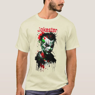 Scary Clown Bläck Splatter T-Shirt