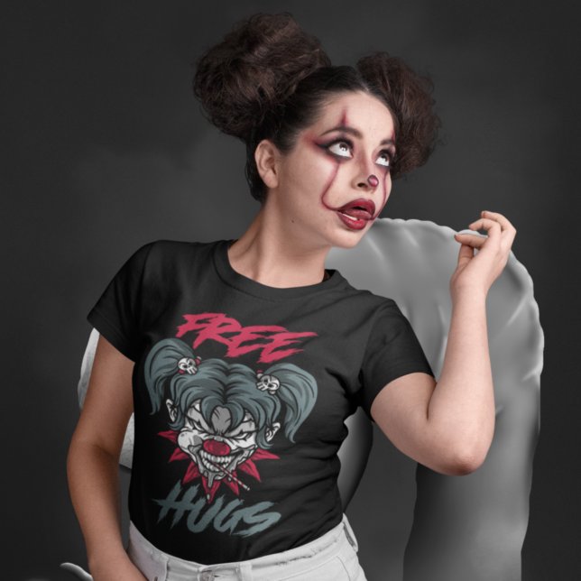 Scary Clown Free Hugs T Shirt (Skapare uppladdad)