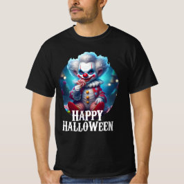 Scary Clown Happy halloween T Shirt