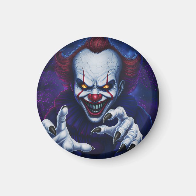 Scary Clown Magnets Magnet (Framsidan)