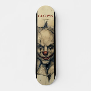 Scary Clown Mini Skateboard Bräda 18,5 Cm
