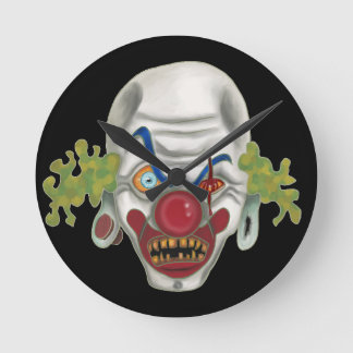 Scary Clown Time Rund Klocka