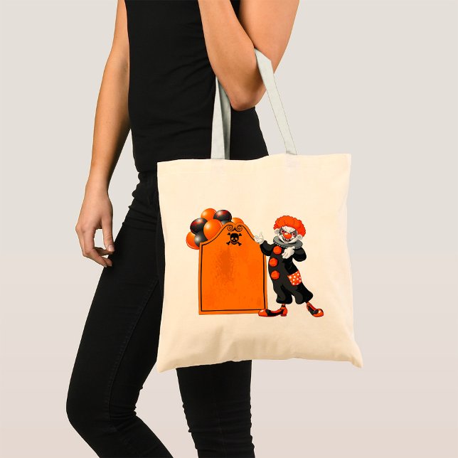 Scary Clown Tote Bag Tygkasse (Skapare uppladdad)