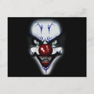 Scary Clown Vykort