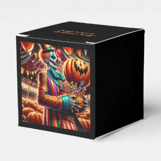 Scary Clown with Jack O'Lantern Halloween Presentaskar