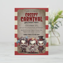 Scary Clowns Halloween Carnival Party