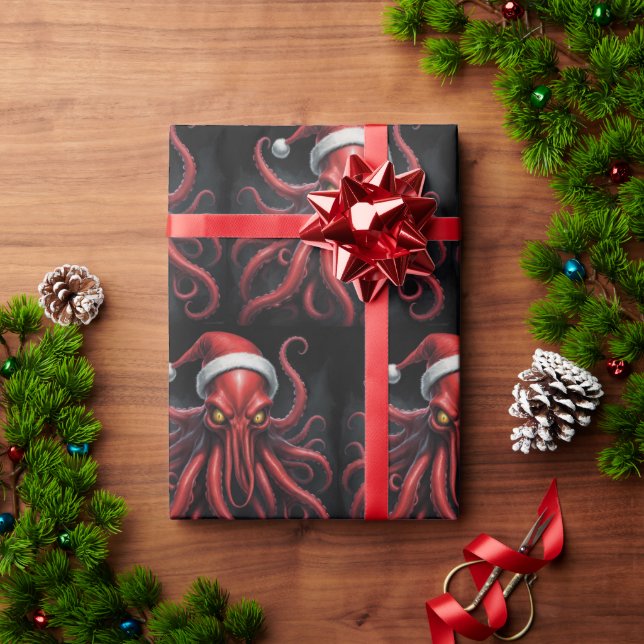Scary Cthulhu-jullovecraft Presentpapper (Julgåva)