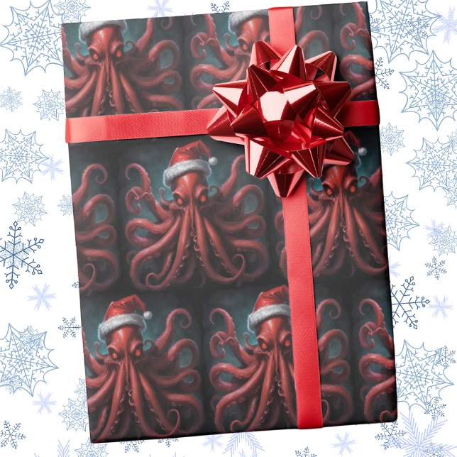 Scary Cthulhu Lovecraft julfasa Presentpapper (Skapare uppladdad)