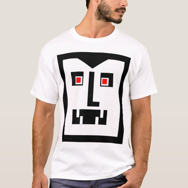 Scary Cyborg Vampire Bot - Anpassad Tee Shirt (Framsida)