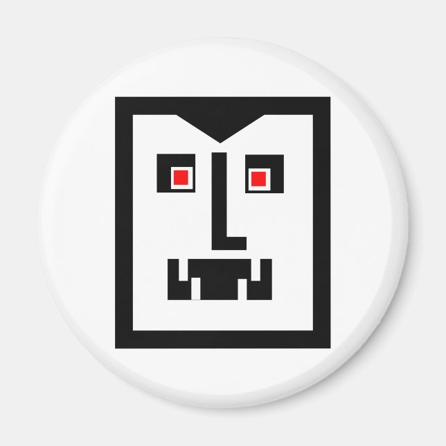 Scary Cyborg Vampire Bot Magnet (Framsidan)