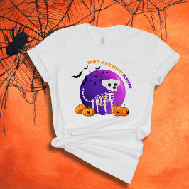 Scary Dachshund Halloween Full Moon T-Shirt