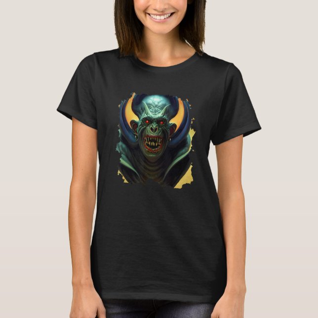 Scary Demon Lord Horror Nightmare Unique Digital A T Shirt (Framsida)