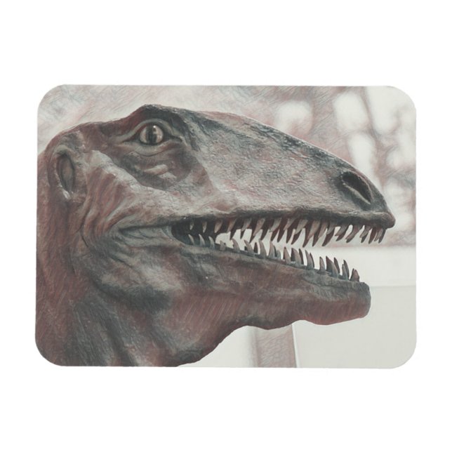 Scary Dinosaur Magnet (Horisontell)