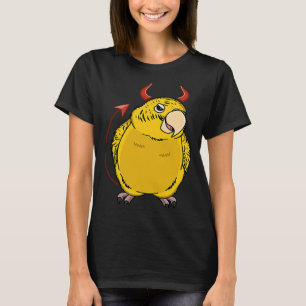 Scary Djävulen Costume Parrot I Gult Lutino Budgie T Shirt