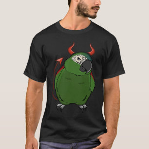 Scary Djävulen Costume Parrot I Hahns Macaw T Shirt
